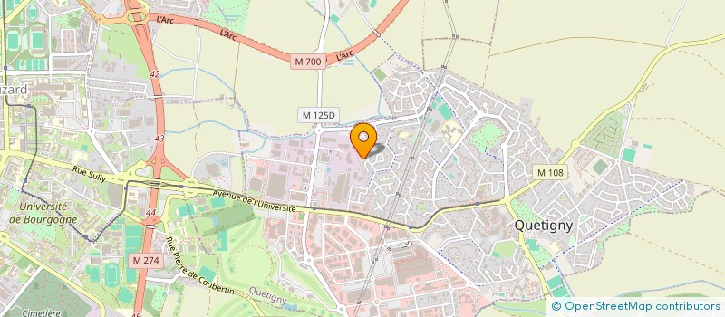 localisation de l'entreprise COMITE FNACA DE QUETIGNY COUTERNON  QUETIGNY