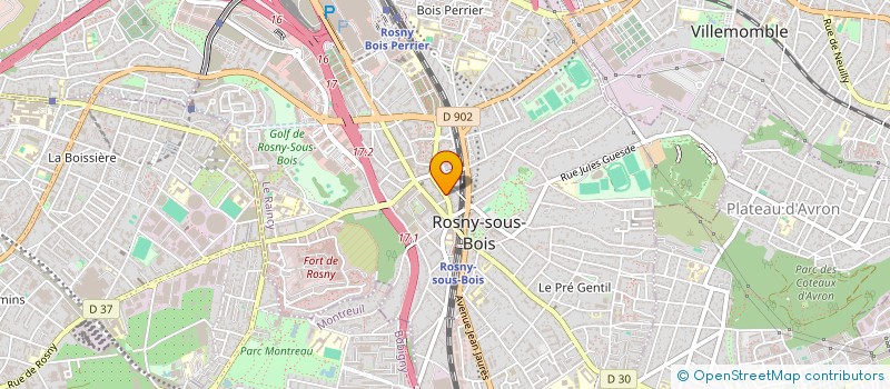 localisation de l'entreprise COMITE FNACA DE ROSNY SOUS BOIS à ROSNY-SOUS-BOIS