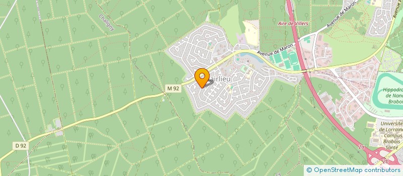 localisation de l'entreprise COMITE FNACA DE VILLERS-LES-NANCY  VILLERS-LES-NANCY