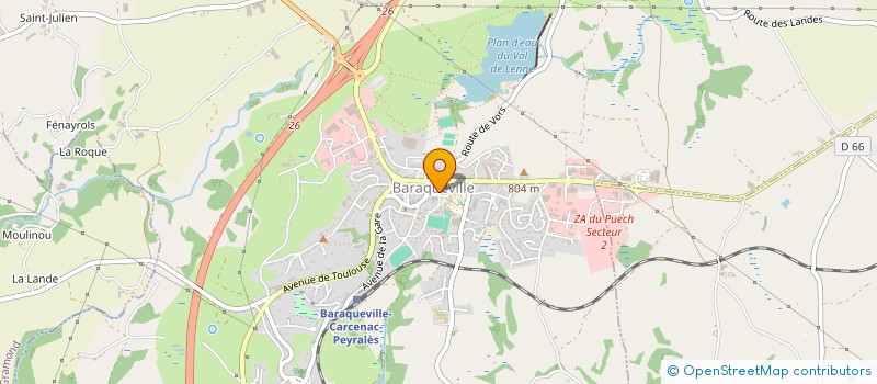 localisation de l'entreprise COMITE FOIRE BARAQUEVILLE  BARAQUEVILLE