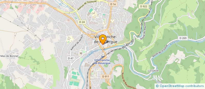 localisation de l'entreprise COMITE FOIRE EXPOSITION ROUERGUE à VILLEFRANCHE-DE-ROUERGUE