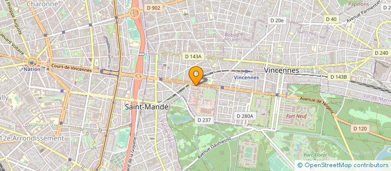 localisation de l'entreprise COMITE FRANCAIS DE CARTOGRAHIE  SAINT-MANDE