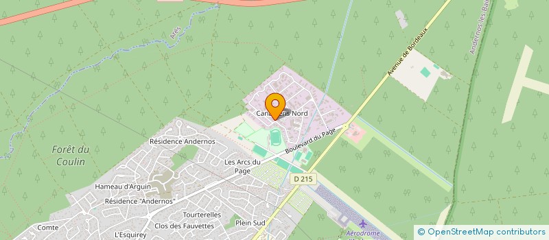 localisation de l'entreprise COMITE FRANCAIS DE SECOURISME DE LA GIRONDE  ANDERNOS-LES-BAINS