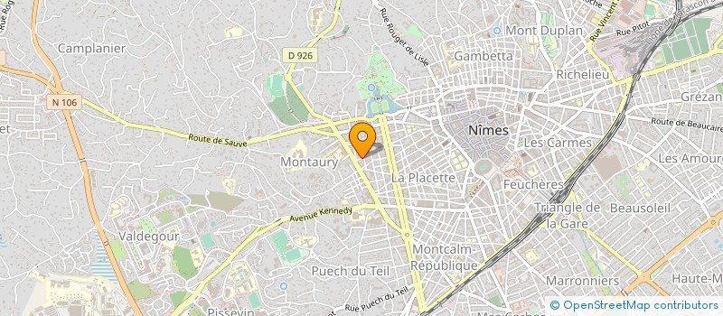 localisation de l'entreprise COMITE FRANCAIS DE SECOURISME DU GARD  NIMES