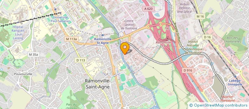 localisation de l'entreprise COMITE FRANCAIS DE SECOURISME ET DE PROTECTION CIVILE DE LA HAUTE GARONNE à RAMONVILLE-SAINT-AGNE
