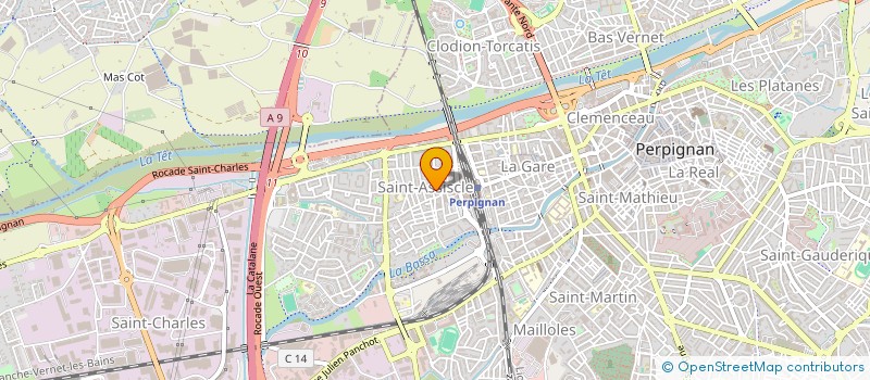 localisation de l'entreprise COMITE FRANCAIS DE SECOURISME ET DE PROTECTION CIVILE DES PO  PERPIGNAN