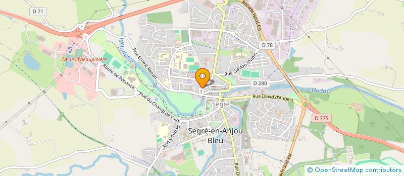 localisation de l'entreprise COMITE GEMMOIS D'ANIMATION à SEGRE-EN-ANJOU BLEU