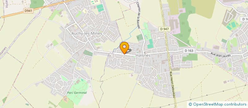 localisation de l'entreprise COMITE GEST ATELIER MENUISERIE à HAISNES