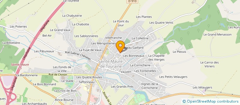localisation de l'entreprise COMITE GEST CTRE VACANCES PARENTS ELEVES à SAINTE-MAURE-DE-TOURAINE