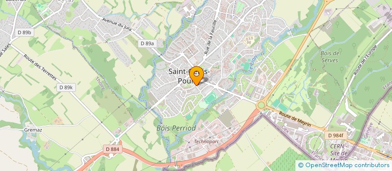 localisation de l'entreprise COMITE GEST PAROISS ST GENIS POUILLY à SAINT-GENIS-POUILLY