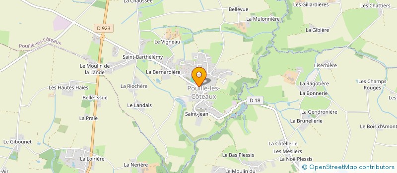 localisation de l'entreprise COMITE GESTION CANTINE SCOLAIR à POUILLE-LES-COTEAUX