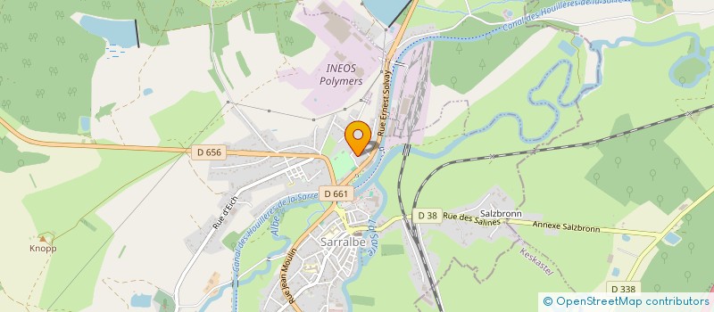 localisation de l'entreprise COMITE GESTION CANTINE SOLVAY à SARRALBE