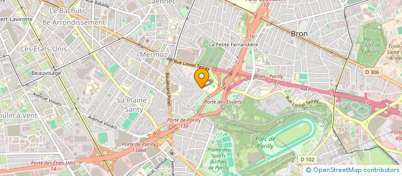 localisation de l'entreprise COMITE GESTION CENT AERE BRON à BRON