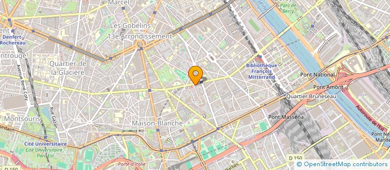 localisation de l'entreprise COMITE GESTION OEUVRES SOC ETS HOSPIT PU  PARIS