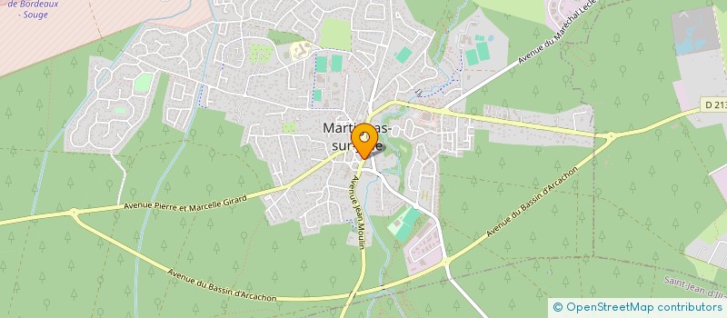 localisation de l'entreprise COMITE GESTION OEUVRES SOCIALES PERSONNEL COMMUNAL VILLE MARTIGNAS SUR JALLES  MARTIGNAS-SUR-JALLE