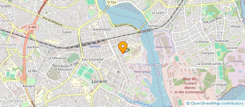 localisation de l'entreprise COMITE GESTION REST PERSONNEL MARINE à LORIENT