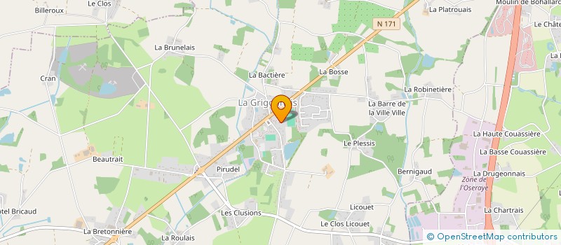 localisation de l'entreprise COMITE GESTION REST SCOLAIRE GRIGONNAIS à LA GRIGONNAIS
