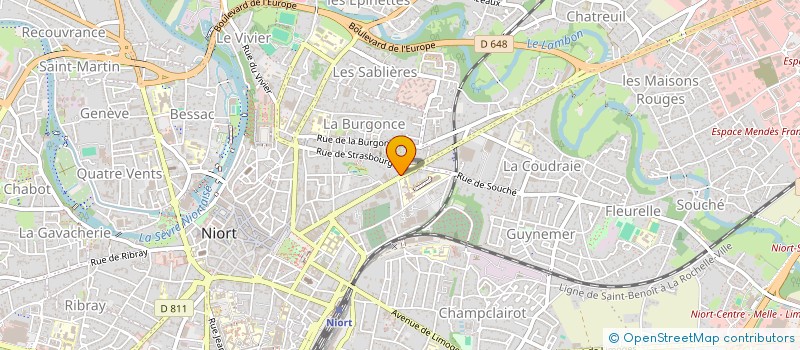 localisation de l'entreprise COMITE GESTION RESTAURANT FINA à NIORT