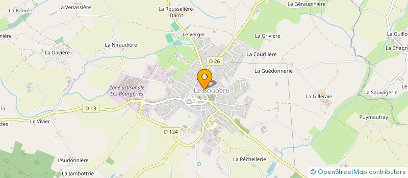 localisation de l'entreprise COMITE GESTION RESTAURANT INTERSCOLAIRE à LE BOUPERE