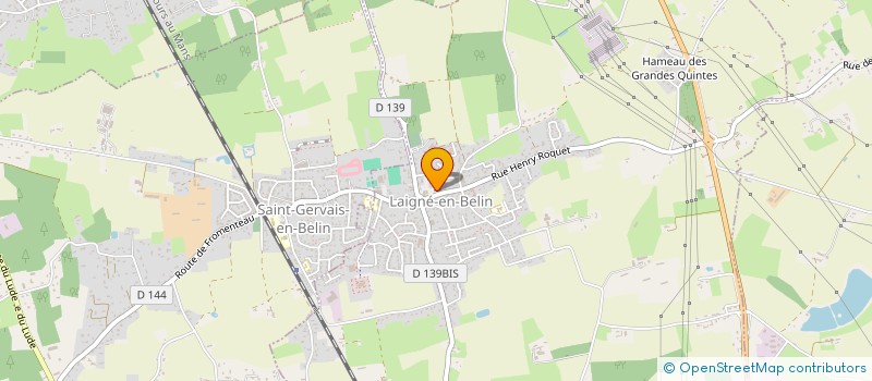 localisation de l'entreprise COMITE GESTION SALLE CHANTERIE  LAIGNE-EN-BELIN