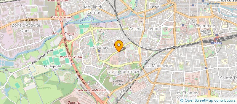 localisation de l'entreprise COMITE GESTION SERVICES à RENNES