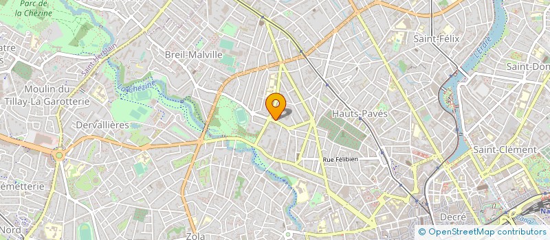 localisation de l'entreprise COMITE GESTION SOCIALES PTT à NANTES