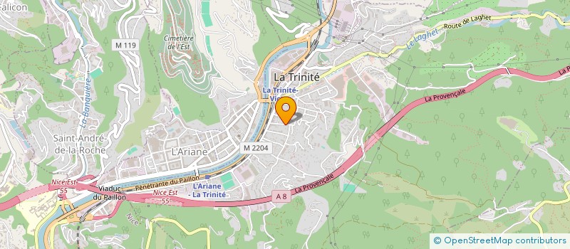 localisation de l'entreprise COMITE H L M STE ANNE BUVETTE à LA TRINITE