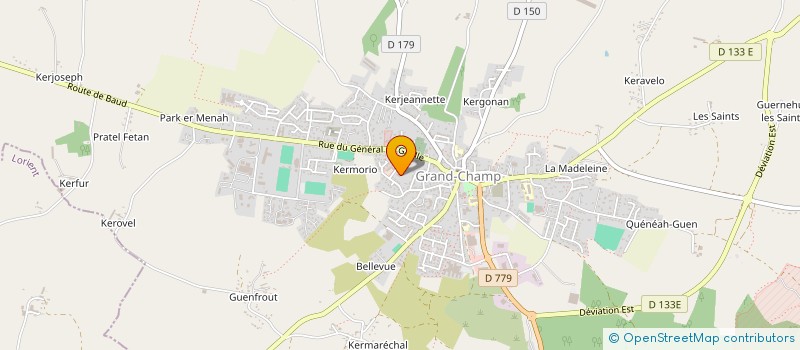 localisation de l'entreprise COMITE HANDI-SPORT DU MORBIHAN  GRAND-CHAMP