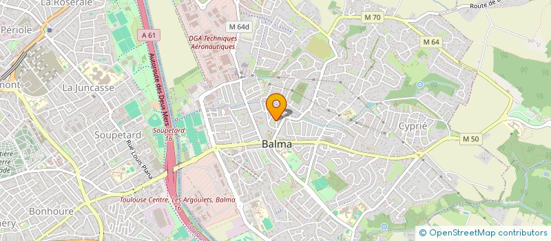 localisation de l'entreprise COMITE HAUTE GARONNE DE LUTTE à BALMA
