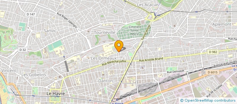 localisation de l'entreprise COMITE HAVRAIS PROMOTION DE LA SANTE  LE HAVRE