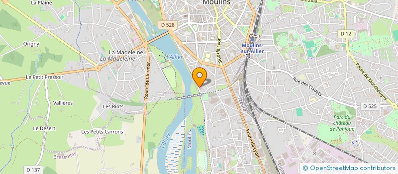 localisation de l'entreprise COMITE HIPPIQUE DEPARTEMENTAL D ALLIER  MOULINS