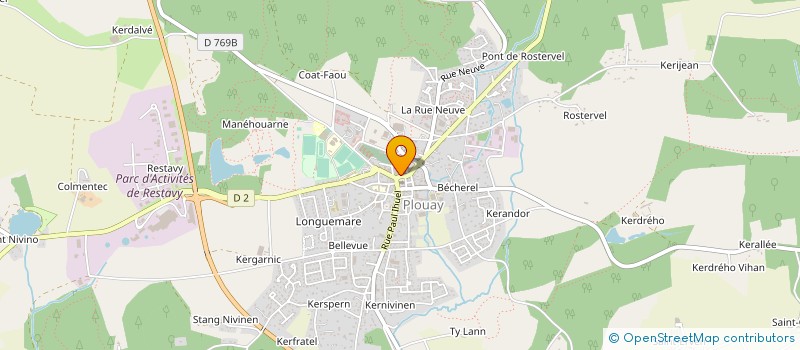 localisation de l'entreprise COMITE HISTOIRE ET PATRIMOINE DE PLOUAY à PLOUAY