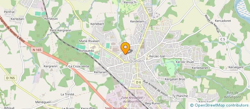 localisation de l'entreprise COMITE HISTORIQUE DE QUEVEN  QUEVEN