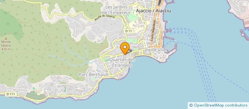 localisation de l'entreprise COMITE HYGIENE SANTE BUCCODENTAIRE 2A à AJACCIO