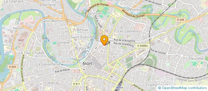 localisation de l'entreprise COMITE INDEPENDANT DES CHOMEURS DES à NIORT