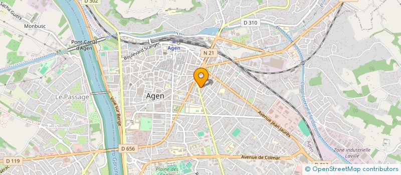 localisation de l'entreprise COMITE INSERTION PAR TRAVAIL INTERIMAIRE à AGEN