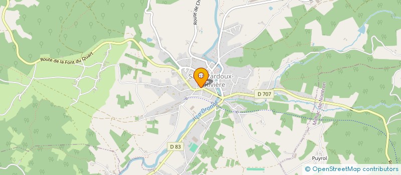 localisation de l'entreprise COMITE INTER CLUB 3EME AGE  SAINT-SAUD-LACOUSSIERE