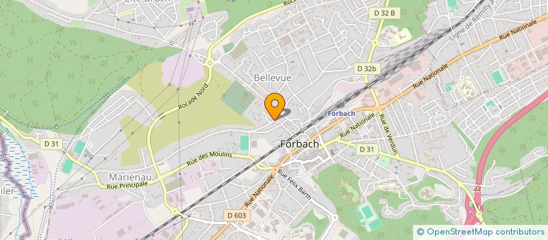 localisation de l'entreprise COMITE INTER DEPARMENTAL DE LORRAINE  FORBACH