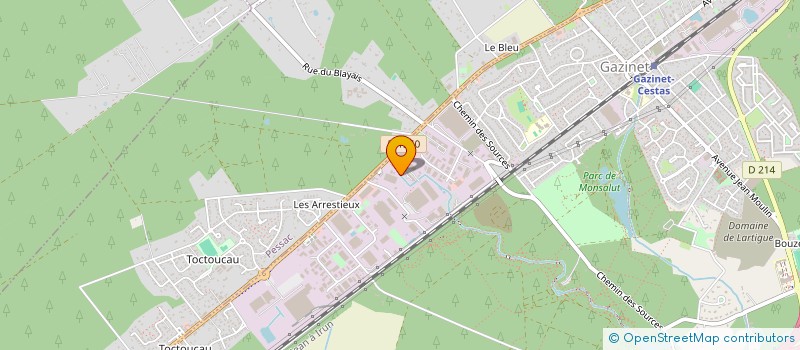 localisation de l'entreprise COMITE INTER DEPARTEMENTAL FFAAA AQUITAINE à CESTAS