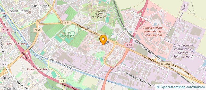 localisation de l'entreprise COMITE INTER-ENTREP GESTION MAISON AGRI  REIMS