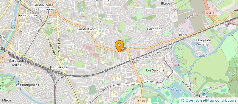 localisation de l'entreprise COMITE INTER ENTREPRISE CAF ET AMICAM 72 à LE MANS