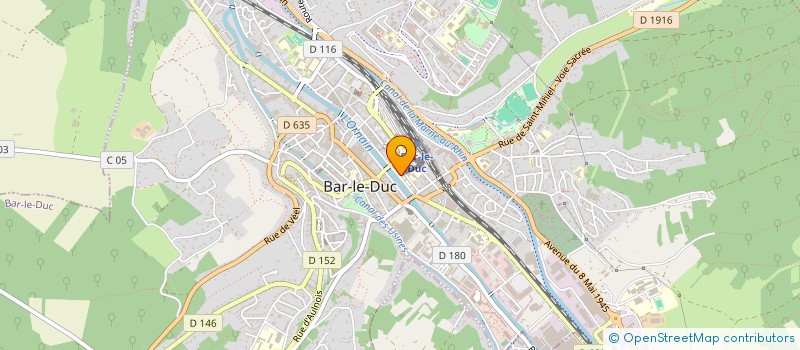 localisation de l'entreprise COMITE INTER ENTREPRISE DE LA MEUSE à BAR-LE-DUC