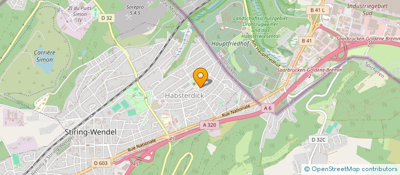 localisation de l'entreprise COMITE INTERASSOCIATIONS  STIRING-WENDEL