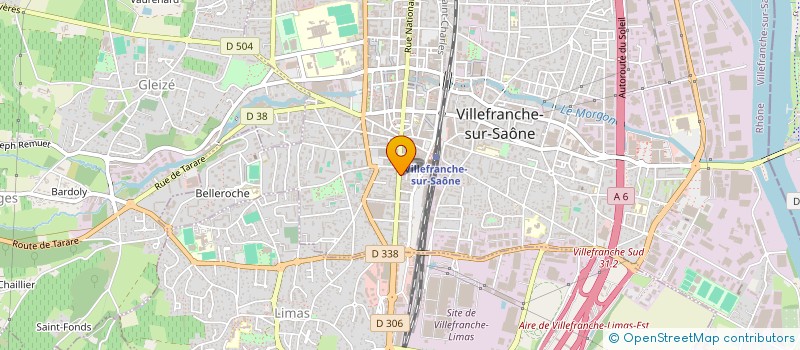 localisation de l'entreprise COMITE INTERCLASSE EN 2 à VILLEFRANCHE-SUR-SAONE