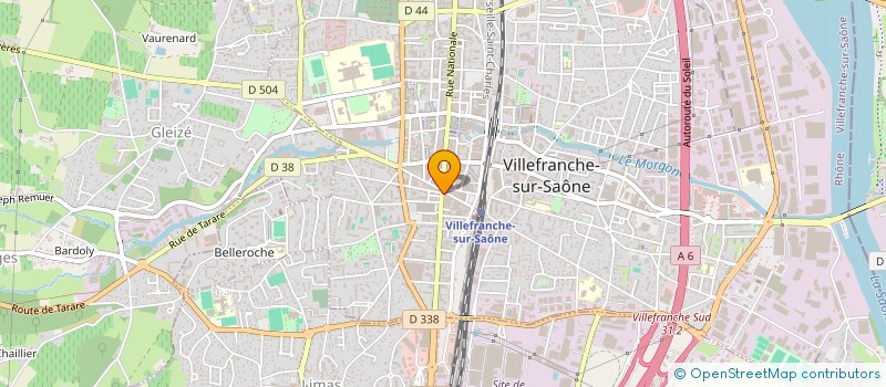 localisation de l'entreprise COMITE INTERCLASSE EN 7 à VILLEFRANCHE-SUR-SAONE