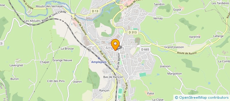 localisation de l'entreprise COMITE INTERCLASSES EN 5  AMPLEPUIS