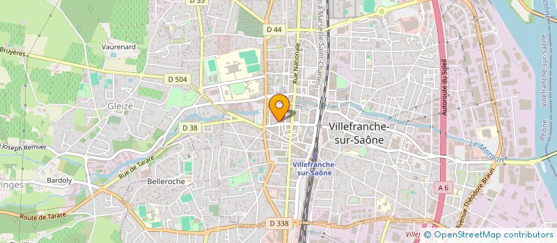 localisation de l'entreprise COMITE INTERCLASSES EN 8 DE VILLEFRANCHE à VILLEFRANCHE-SUR-SAONE