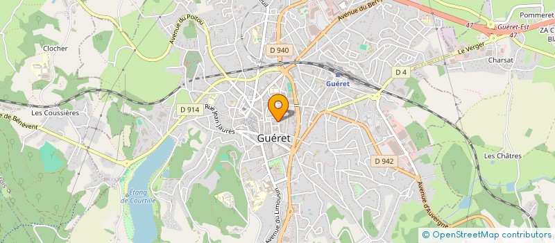 localisation de l'entreprise COMITE INTERCONSULAIRE DU DEVEL ECO à GUERET