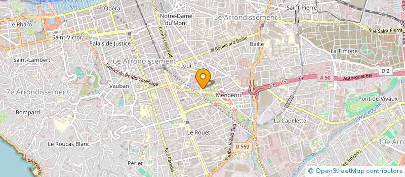 localisation de l'entreprise COMITE INTERENTREPR GROUPE GTM à MARSEILLE