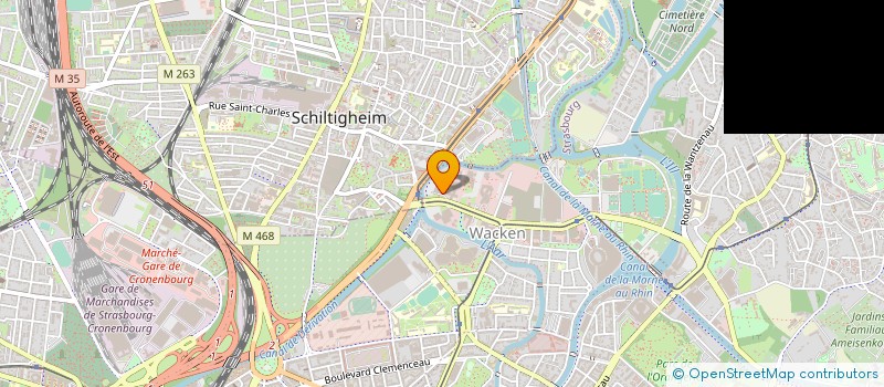 localisation de l'entreprise COMITE INTERENTREPRISE CREDIT MUTUEL à STRASBOURG